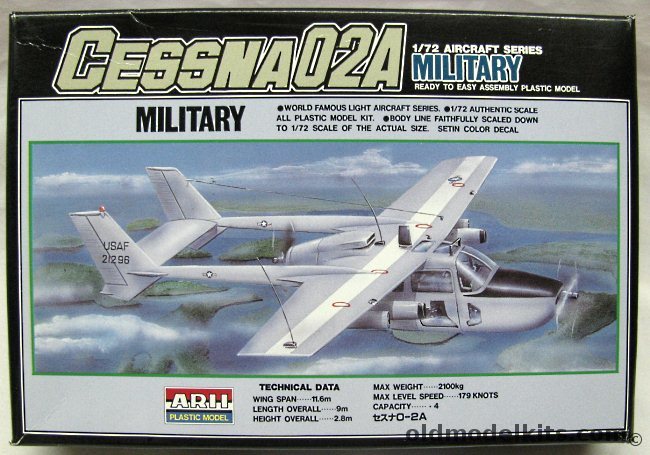 Arii 1/72 Cessna O-2A Skymaster - USAF, A706 plastic model kit